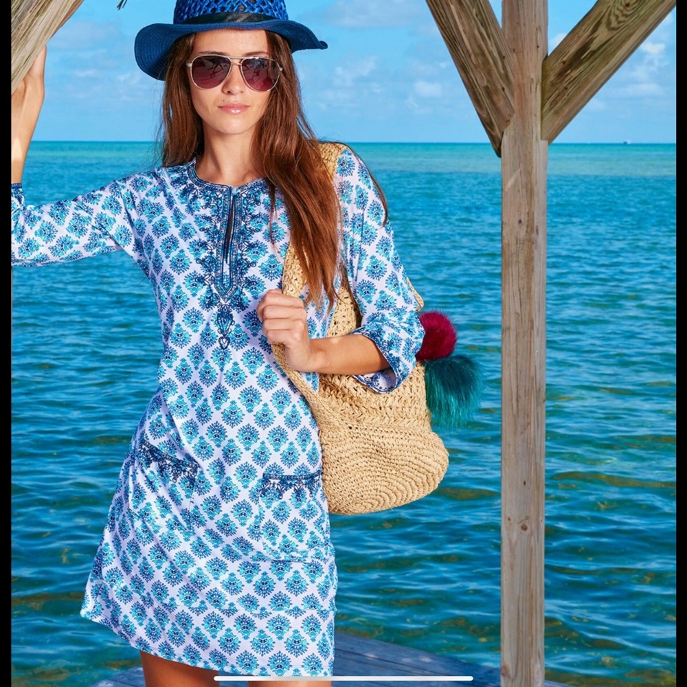 Cabana Life - Blue Patterned Women's Dress